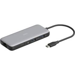 Digitus USB-C® dokovací stanice DA-70915 vč. funkce nabíjení, integrovaná čtečka karet, napájení USB-C®