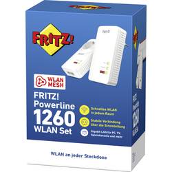 Fritz! FRITZ!Powerline 1260 WLAN Set Wi-Fi Network Kit Powerline 20002795 1200 MBit/s