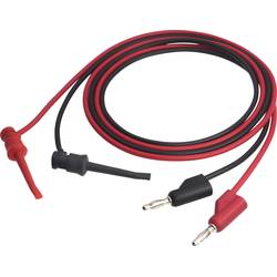 VOLTCRAFT MSL-102 měřicí kabel 4 mm zástrčka 1.00 m černá, červená 1 ks
