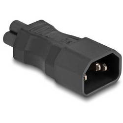 Delock 80468 síťový adaptér IEC C5 spojka - zástrčka C14 černá 1 ks Bag