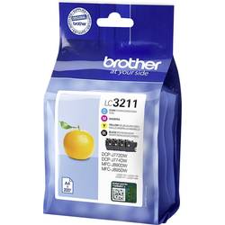 Brother Ink LC3211 originál kombinované balení černá, azurová, purppurová, žlutá LC3211VAL