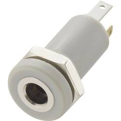 TRU COMPONENTS 718489 jack konektor 3.5 mm zásuvka, vestavná vertikální Pólů: 4 stereo stříbrná 1 ks