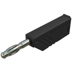SKS Hirschmann LAS N WS Au banánek zástrčka, rovná Ø pin: 4 mm černá 1 ks