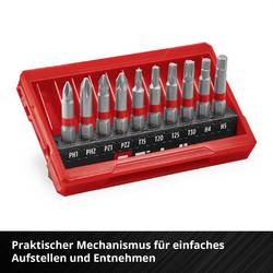 Einhell Bit Taschenbox 10tlg 118643 sada bitů, PH, PZ, inbus, TX