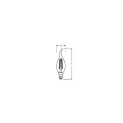 OSRAM HOMELIGHTING 4099854468810 LED Energetická třída (EEK2021) D (A - G) E14 3.4 W teplá bílá (Ø x v) 35.00 mm x 35.00 mm 1 ks