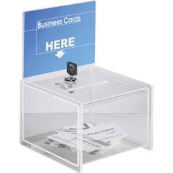 Sigel box pro promoakce s vhazovacím výřezem, zamykatelný VA151 transparentní (š x v x h) 150 x 150 x 212 mm 1 ks