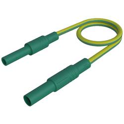 SKS Hirschmann MAL S GG-B 25/2,5 ge/gn bezpečnostní měřicí kabely 4mm bezpečnostní zástrčka 4mm bezpečnostní zdířka 25 cm žlutozelená 1 ks