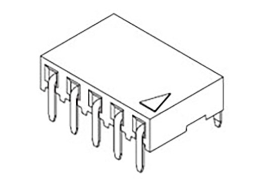Molex vestavná zásuvková lišta (standardní) 6, rozteč 2.54 mm, 901481106, 1 ks Tube