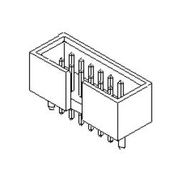 Molex vestavná pinová lišta (standardní) 878341211, 1 ks Tray