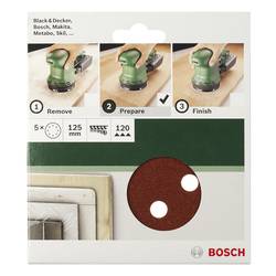 Bosch Accessories 2609256A31 brusné papíry pro excentrické brusky na suchý zip, s otvory Zrnitost 80 (Ø) 150 mm 5 ks