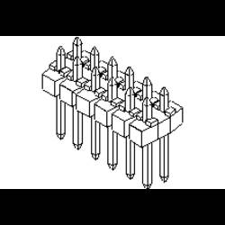 Molex vestavná pinová lišta (standardní) 901310775, 1 ks Tray