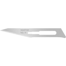 MARTOR SKALPELLKLINGE 11 Spezialschliff náhradní odlamovací čepele 66 mm ocel 10 ks