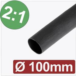 Quadrios 24CA281 smršťovací bužírka bez lepidla černá 100 mm 50 mm Poměr smrštění:2:1 metrové zboží