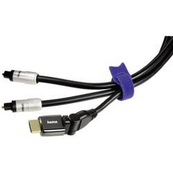 Hama kabelová šňůra plast červená, modrá, černá flexibilní (d x š) 14.5 cm x 12 mm 12 ks 00221005