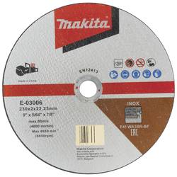 Makita E-03006 E-03006 řezný kotouč rovný 230 mm 1 ks kov