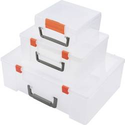 TRU COMPONENTS krabička na malé součástky (d x š x v) 365 x 270 x 124 mm přihrádek: 5 variabilní rozčlenění, Vč. rukojeti Obsah 3 ks
