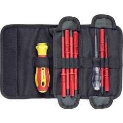 TOOLCRAFT 2236585 pro elektroniku a jemnou mechaniku, pro elektrotechniky, VDE, dílnu výměnné bity s rukojetí 18dílná plochý, vnější šestihran (TX), křížový
