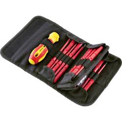 TOOLCRAFT WHS-017 pro elektroniku a jemnou mechaniku, pro elektrotechniky, VDE, dílnu výměnné bity s rukojetí 17dílná plochý, vnější šestihran (TX), křížový