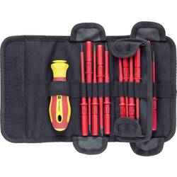 TOOLCRAFT WHS-017 pro elektroniku a jemnou mechaniku, pro elektrotechniky, VDE, dílnu výměnné bity s rukojetí 17dílná plochý, vnější šestihran (TX), křížový