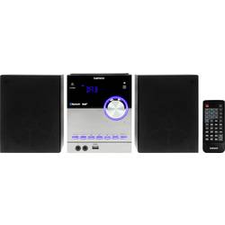 Lenco Lenco MC-150 - Stereoanlage mit DAB+FM Empfang - CD - Bluetooth stereo systém CD, CD-R, CD-RW, MP3 černá, stříbrná
