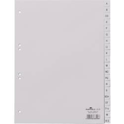 Durable 6510 rejstřík DIN A4 A-Z polypropylen šedá 20 karet vyražené otvory 651010