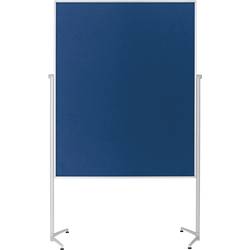 magnetoplan moderační tabule Evolution Plus (š x v) 1200 mm x 1500 mm plsť královská modrá , bílá oboustranně použitelné, včetně koleček, nástěnka 1151103