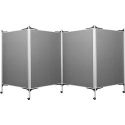 magnetoplan prezentační stěna mobil SET 2 plsť šedá oboustranně použitelné, skládací, nástěnka 1101007