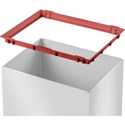 Hailo Bix-Box Swing XL 8602310 odpadkový koš, 52 l, ocelový plech, (d x š x v) 340 x 339 x 763 mm, bílá, černá, se samouzavíracím víkem, 1 ks