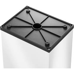 Hailo Bix-Box Swing XL 8602310 odpadkový koš, 52 l, ocelový plech, (d x š x v) 340 x 339 x 763 mm, bílá, černá, se samouzavíracím víkem, 1 ks