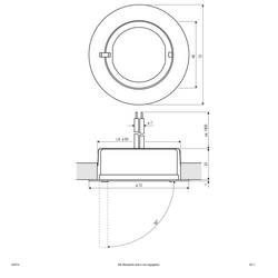 EVN 425014 425014 vestavné svítidlo, halogenová žárovka, G4, 20 W, chrom