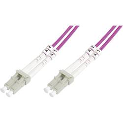 Digitus DK-2533-05-4 optické vlákno optické vlákno kabel 5.00 m fialová [1x zástrčka LC - 1x zástrčka LC] 50/125 µ Multimode OM4