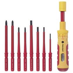 TOOLCRAFT 1~6 Nm VDE, pro elektrotechniky Sada oboustranných šroubováků 9dílná 1 - 6 Nm DIN 6789