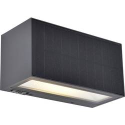 Lutec INKA 6989101118 venkovní solární nástěnné osvětlení s PIR senzorem LED pevně vestavěné LED 8.2 W antracitová