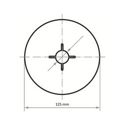 LUKAS-ERZETT A383012508030001 vláknitý kotouč Průměr 125 mm Zrnitost=80 50 ks