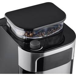 Severin KA 4813 kávovar černá, nerezová ocel kartáčovaná připraví šálků najednou=10 displej, skleněná konvice, s mlýnkem, funkce časovače, funkce uchování