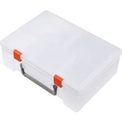 TRU COMPONENTS krabička na malé součástky (d x š x v) 250 x 190 x 80 mm přihrádek: 6 variabilní rozčlenění, Vč. rukojeti Obsah 1 ks