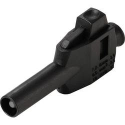 VOLTCRAFT MP-4 #####Laborstecker mit Klemmanschluss zástrčka, rovná Ø pin: 4 mm černá 50 ks Box