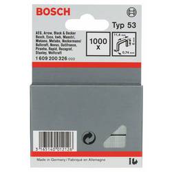 Bosch Accessories 1609200326 svorky z jemného drátu Typ 53 1000 ks Rozměry (d x š) 6 mm x 11.4 mm