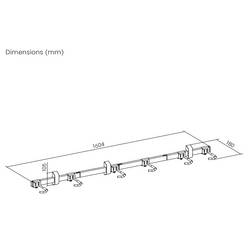 Elevar LBM09-06 nástěnný držák na jízdní kolo Počet parkovacích míst=6 ocel, plast černá