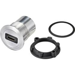 TRU COMPONENTS TC-9534336 Vestavná zásuvka USB 3.1 zásuvka, vestavná USB-C™ 3.1 zásuvka na USB a 3.0 zásuvku Tloušťka panelu 1-10 mm Množství: 1 ks