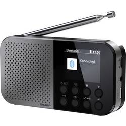 Sharp DR-P520 outdoorové rádio, FM, DAB, Bluetooth, s USB nabíječkou, na dotek výrazná tlačítka, černá