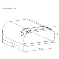 Elevar LBM-01 nástěnný držák na jízdní kolo Počet parkovacích míst=1 ocel, PVC, silikon, MDF bílá, šedá