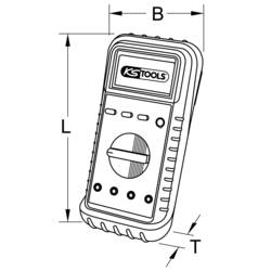 KS Tools 150.1480 digitální multimetr, testování v automobilech