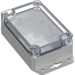 TRU COMPONENTS TC-10860492 Přírubové pouzdro 105 x 70 x 40 polykarbonát světle šedá 1 ks
