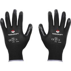 TOOLCRAFT TO-5621529 polyester, nitril pracovní rukavice Velikost rukavic: 8 EN 388 CAT II 1 pár