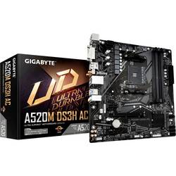 Gigabyte GA-A520M-DS3H Základní deska Socket (PC) AMD AM4 Tvarový faktor Micro-ATX Čipová sada základní desky AMD® A520