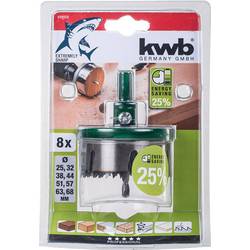 kwb 498920 vrtací korunka 8dílná 25 mm, 32 mm, 38 mm, 44 mm, 51 mm, 57 mm, 63 mm, 68 mm 1 ks