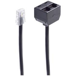 Shiverpeaks telefonní adaptér [1x RJ45 zástrčka 8p8c - 2x RJ45 zásuvka 8p8c] 0.1 m černá
