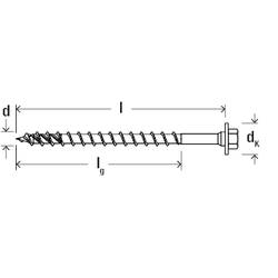 Fischer 566374 PowerFast II šroub se šestihranem 8 mm 120 mm vnitřní hvězdice ocel galvanizováno zinkem 50 ks