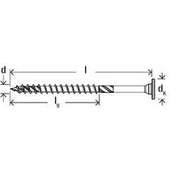 Fischer 566361 PowerFast II šroub se zápustnou hlavou 8 mm 200 mm vnitřní hvězdice ocel galvanizováno zinkem 50 ks